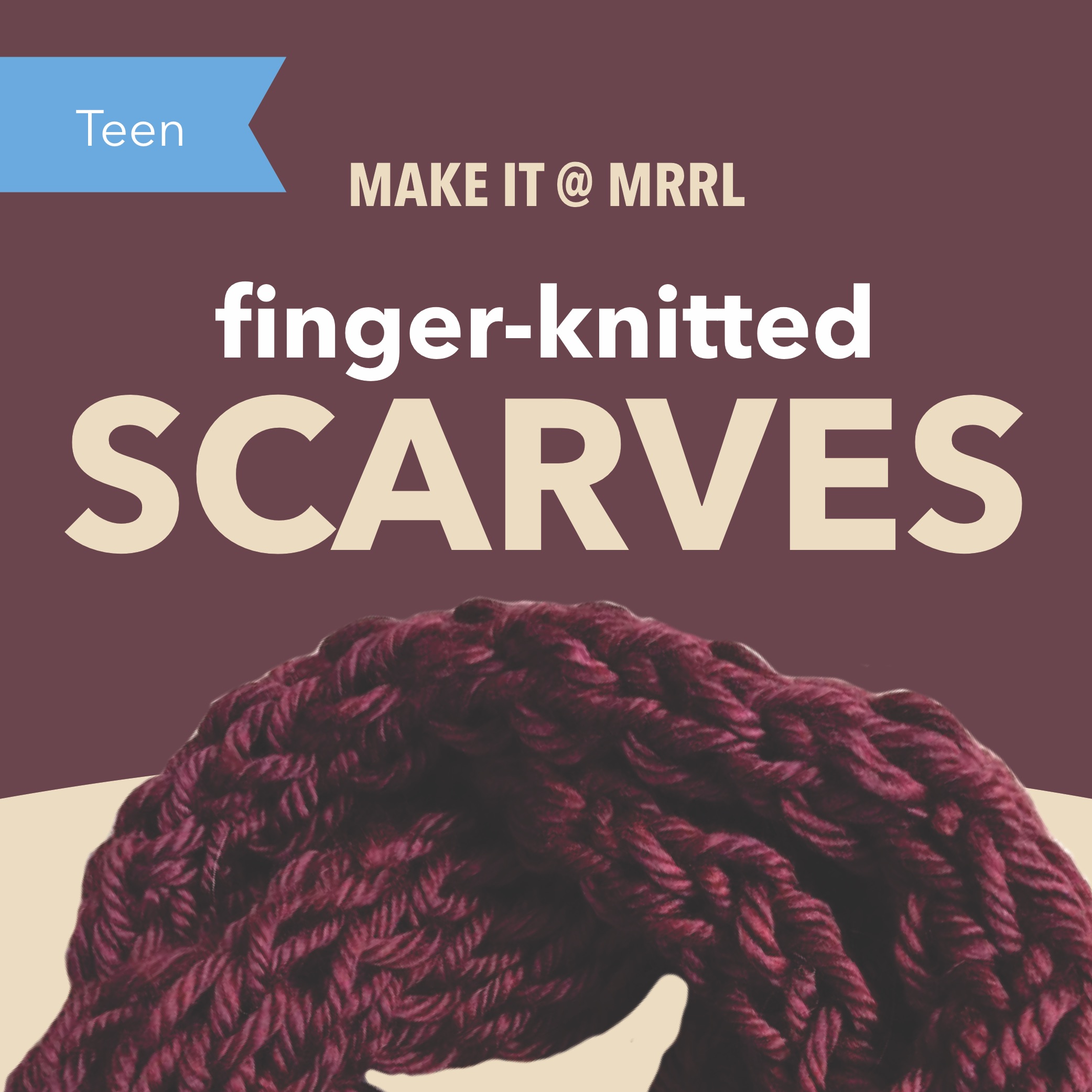 Finger-knitted Scarves