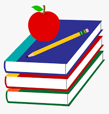 apple and pencil on stack of books