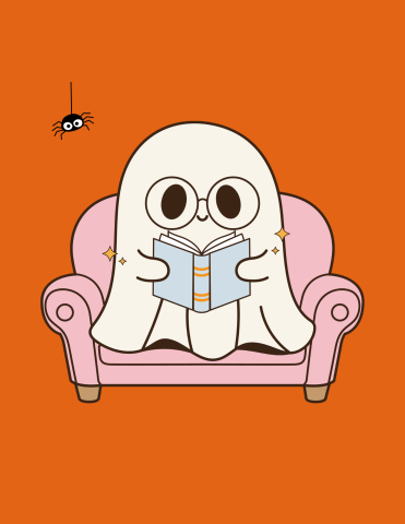 ghost reading book