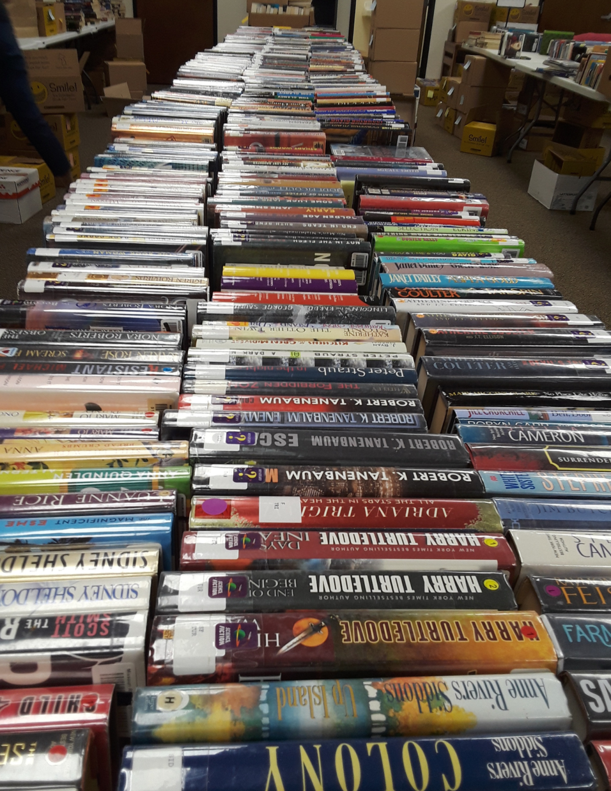 books on table for sale