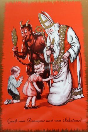 Krampus and St. Nicholas